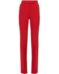 Ferragamo - Straight-Leg Wool Tailored Trousers - Lyst