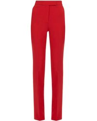 Ferragamo - Straight-leg Wool Tailored Trousers - Lyst