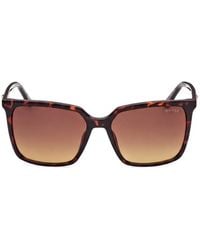 Guess - Tortoiseshell-Effect Square-Frame Sunglasses - Lyst