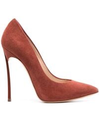 Casadei - Blade 120Mm Pointed-Toe Suede Pumps - Lyst