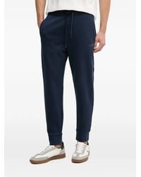 ARMANI EXCHANGE - Drawstring Logo-Print Track Pants - Lyst