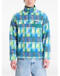 Patagonia - Check-Pattern Fleece Pullover - Lyst