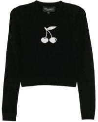 Cynthia Rowley - Intarsia Cropped Jumper - Lyst