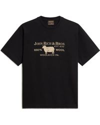 Woolrich - Graphic-Print Heavy Jersey T-Shirt - Lyst