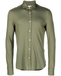 Boglioli - Long-sleeve Piqué Cotton Shirt - Lyst