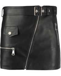 Manokhi - Leather Mini Skirt - Lyst