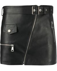 Manokhi - Leather Mini Skirt - Lyst