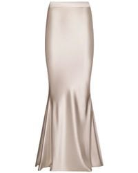 ALEXIA & ANTONIA - Bias-Cut Silk Maxi Skirt - Lyst