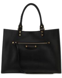 Balenciaga - Large Le City Sleek Leather Tote Bag - Lyst