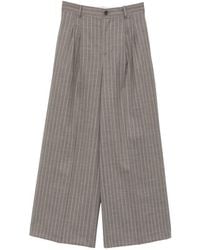 P.A.R.O.S.H. - Lassie Pinstripe-Pattern Pleated Trousers - Lyst