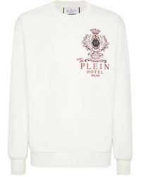 Philipp Plein - Crest-Embellished Sweatshirt - Lyst