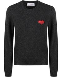 Giada Benincasa - Heartbeat Heart-Embroidered Sweater - Lyst