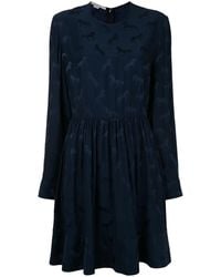 Stella McCartney - Horse Print Pleated Mini Dress - Lyst