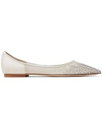 Jimmy Choo - Love Crystal-Embellished Ballerina Flats - Lyst