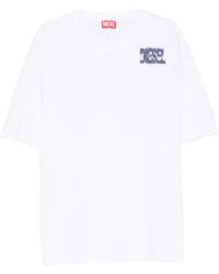DIESEL - Logo-Detail Short-Sleeve T-Shirt - Lyst