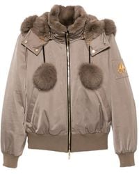 Moose Knuckles - Chaqueta Bómber Con Cremallera Y Capucha - Lyst