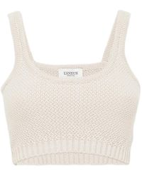 Laneus - Knitted Top - Lyst