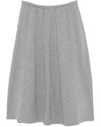 Alexander Wang - Cotton Terry Midi Skirt - Lyst