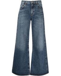 Agolde - Clara Organic-Cotton Flared Jeans - Lyst
