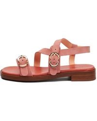 Frau - Suede Multi-Strap Sandals - Lyst