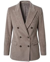Tagliatore - Blazer Côtelé À Boutonnière Croisée - Lyst