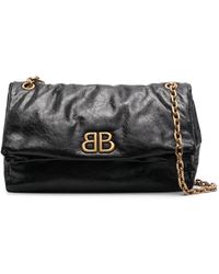 Balenciaga - Medium Monaco Chain Bags - Lyst