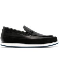 Baldinini - Smooth Grain Leather Loafers - Lyst