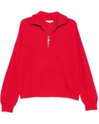 Malo - Ribbed-Knit Half-Zip Sweater - Lyst
