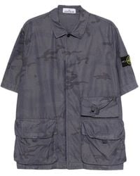 Stone Island - 1100024 Faded Camo Ripstop-Tc Shirt - Lyst