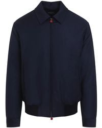 Kiton - Ribbed-Hem Zip-Up Bomber Jacket - Lyst