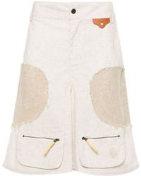 UNTITLED ARTWORKS - Terrain Patch-detail Shorts - Lyst