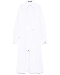 Karl Lagerfeld - Popeline Midi-Jurk - Lyst