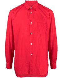 Comme des Garçons - Patch-pocket Long-sleeved Shirt - Lyst