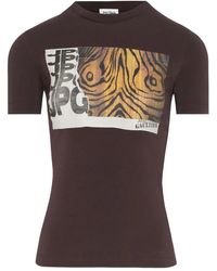 Jean Paul Gaultier - T-Shirt Met Print En Ronde Hals - Lyst