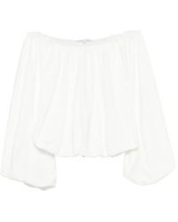 Dorothee Schumacher - Off-Shoulder Puff-Sleeve Top - Lyst
