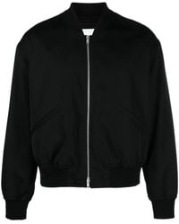 Jil Sander - Zip-up Wool Bomber Jacket - Men's - Viscose/virgin Wool/polyester/cottoncottonpolyamidespandex/elastane - Lyst