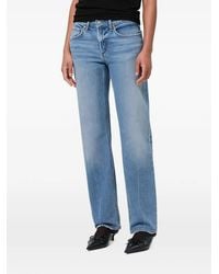 Agolde - Low Rise Slim Faded-Effect Jeans - Lyst