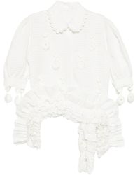 Róisín Pierce - Floral-Embellished Blouse - Lyst