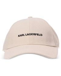 KARL LAGERFELD - Logo-Embroidered Baseball Cap - Lyst