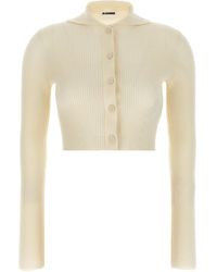 Jil Sander - Ribbed-Knit Cardigan - Lyst