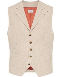 Brunello Cucinelli - Button-Fastening Waistcoat - Lyst