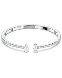 Swarovski - Mesmera Crystal-Embellished Cuff Bracelet - Lyst