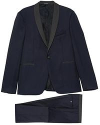 Tagliatore - Shawl-Lapel Single-Breasted Wool Suit - Lyst