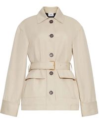 Adam Lippes - Veste Militaire Brixson À Taille Ceinturée - Lyst