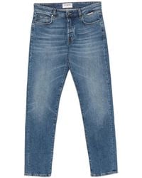 Iceberg - Faded Logo-Patch Jeans - Lyst