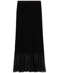 Claudie Pierlot - Long Knitted Skirt - Lyst