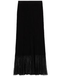 Claudie Pierlot - Long Knitted Skirt - Lyst