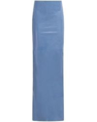 Marni - Rear-Slit Leather Maxi Skirt - Lyst
