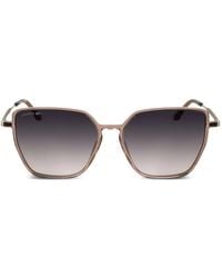 Lacoste - Geometric-Frame Sunglasses - Lyst