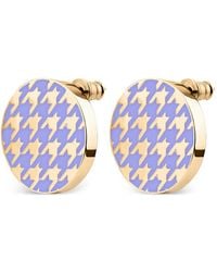 Luhta - Houndstooth Enamel Earrings - Lyst